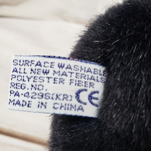 A&A Plush Black Bear 7" Plush Stuffed Animal Sitting - Picture 8 of 9